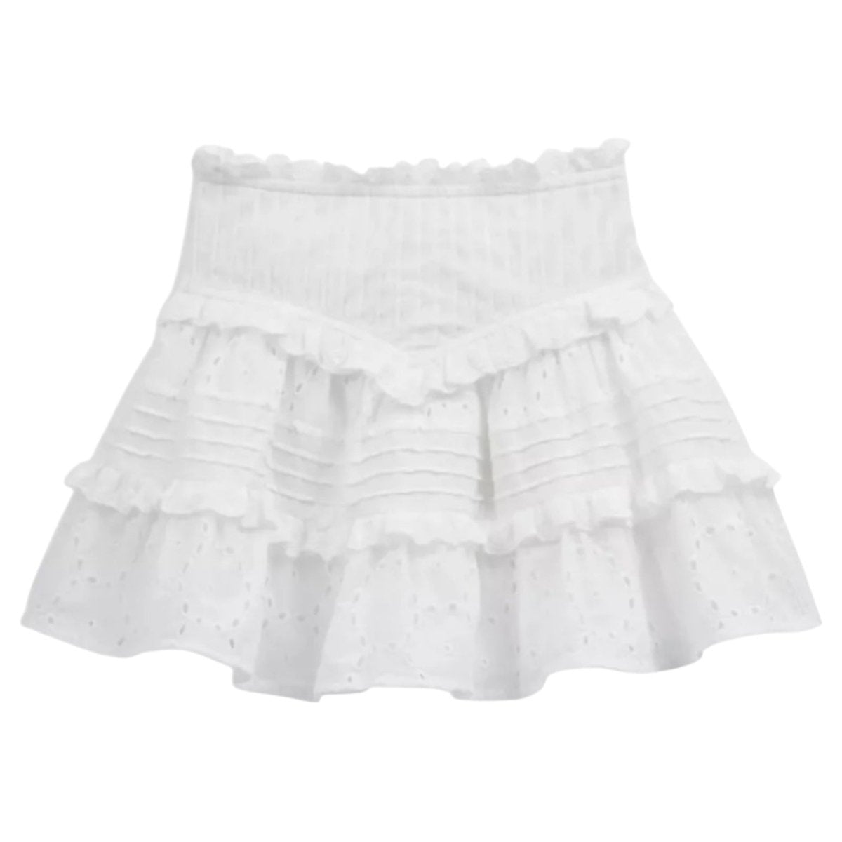 WILLOW EYELET LACE SKIRT - SKIRTS