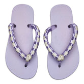 WOVEN CRYSTAL FLIP FLOP SANDALS - PLANET SEA