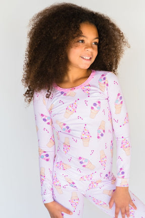 XMAS SWIRL LONG SLEEVE PJS - ESME