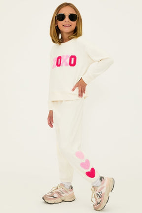 XOXO HEARTS LITTLE GEORGIE SWEATPANTS (PREORDER) - BEACH RIOT KIDS