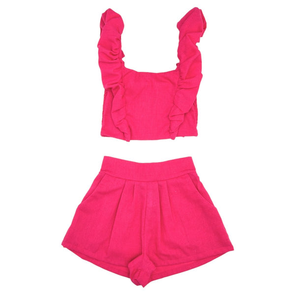 New Fashion Tik Tok Kids 2Pcs Set Childrens Clothing Set Boys and Girls  Tops+Shorts Set for 2-16 Years Old