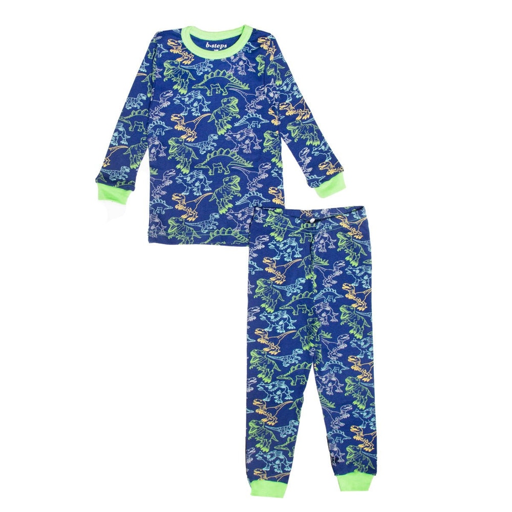 Neon Dino Two Piece Pjs