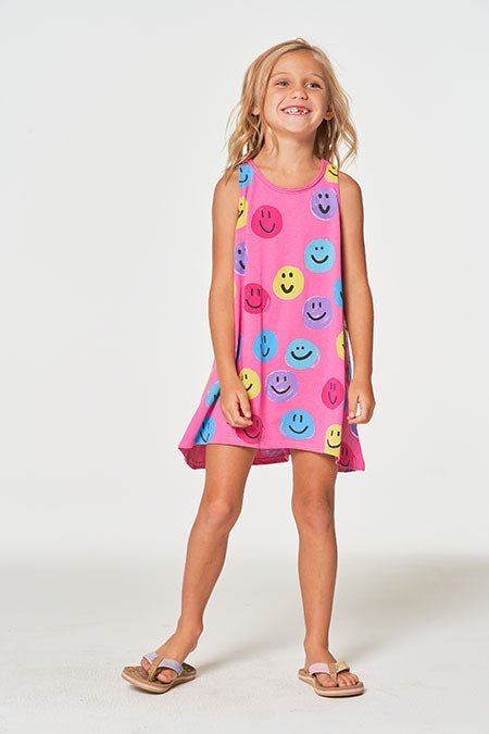 SMILEY FACE TANK DRESS | CHASER KIDS